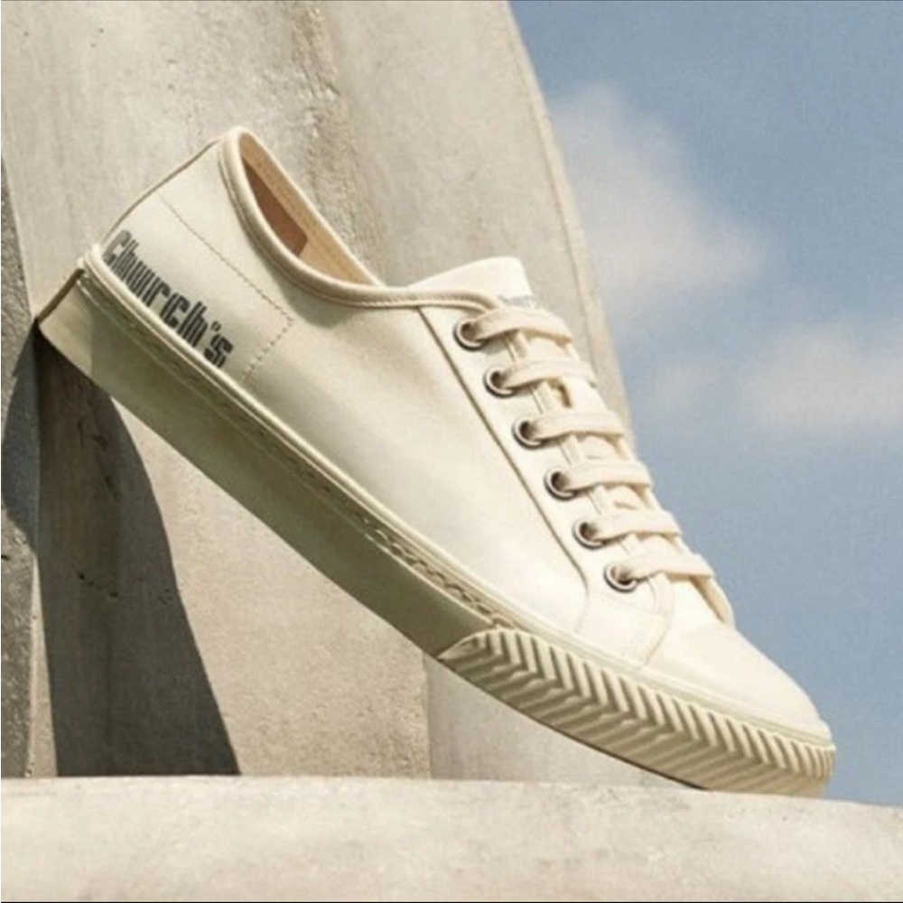 Church’s Gabardine Fabric Logo Southbank Sneakers Women’s Size 35 US 5